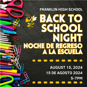 Back to School Night/ Noche de Regreso a la Escuela